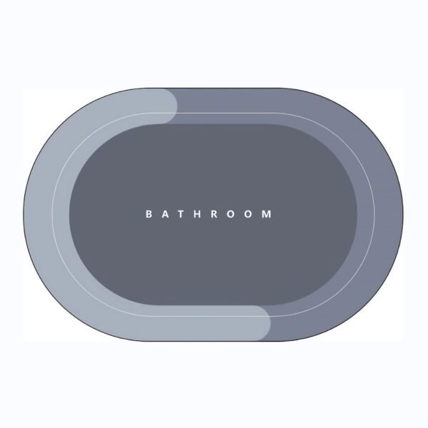 Tapete de baño ovalado